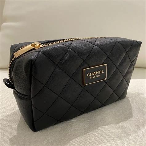 cream chanel makeup bag|chanel makeup bag price.